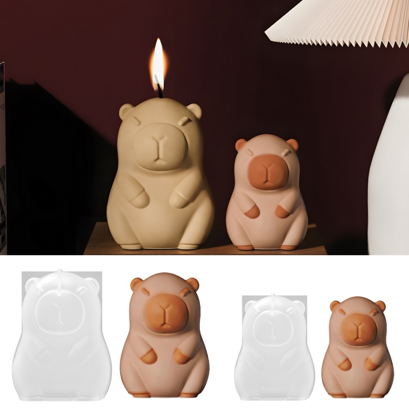 Candle Souvenir - Capybara Pudding Baking Silicone Mold DIY