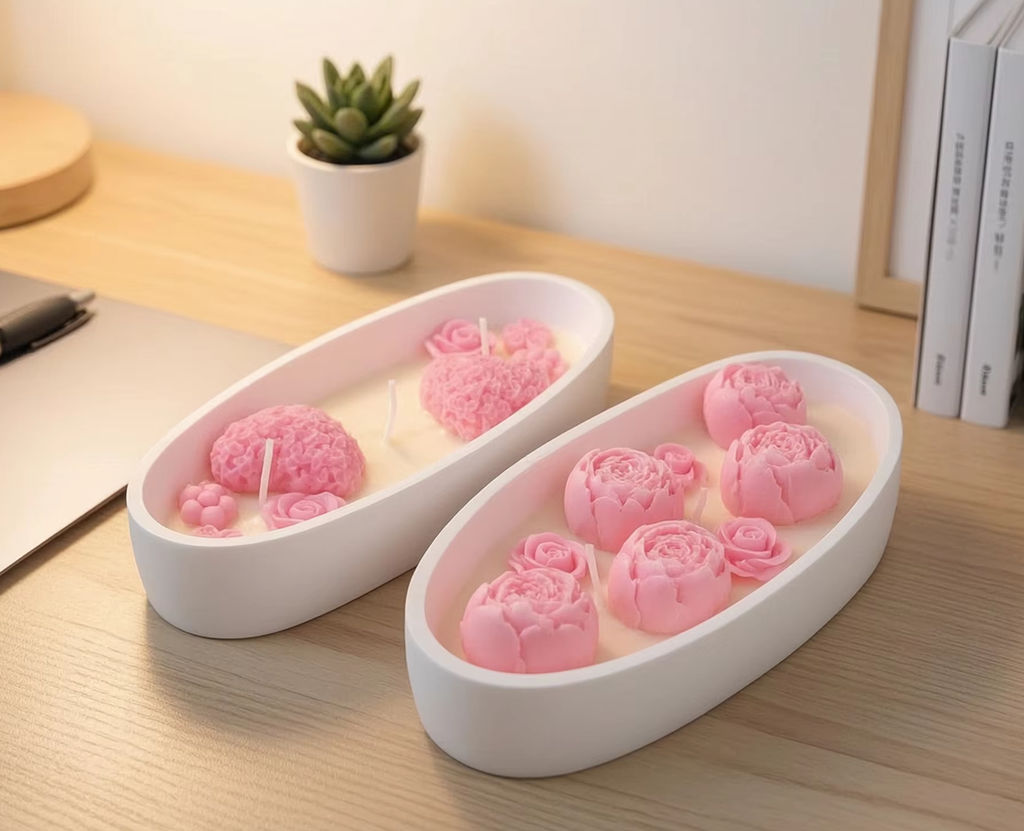 Heart Rose Floral Scented Cand - Candle Souvenir review and price