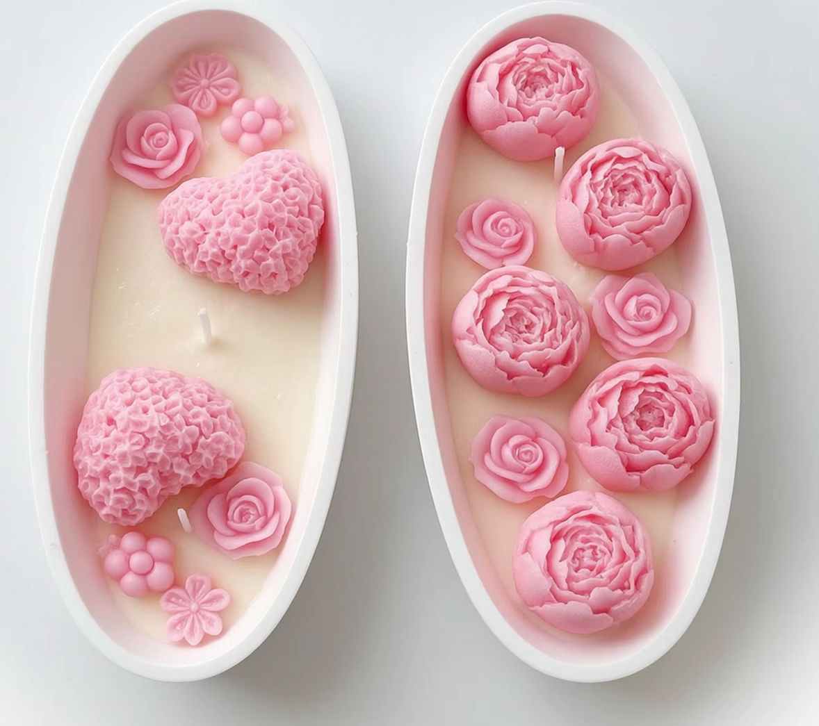 Heart Rose Floral Scented Cand - Candle Souvenir review and price