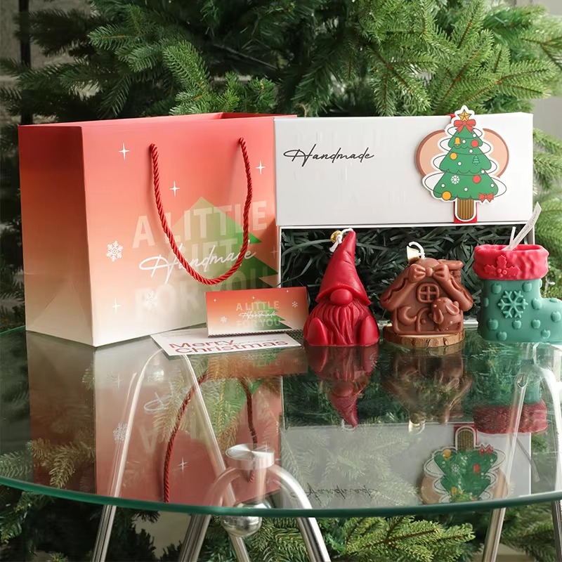 3Pcs Handmade Christmas Scente - Candle Souvenir review and price