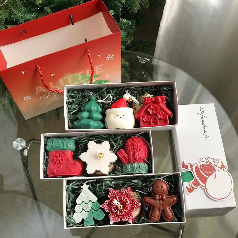 3Pcs Handmade Christmas Scente - Candle Souvenir review and price