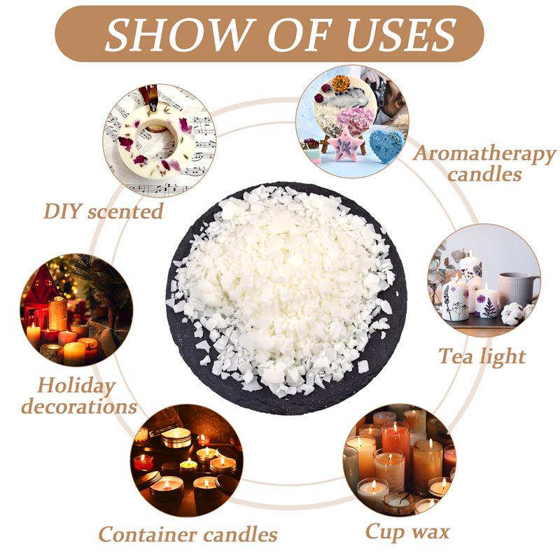 50-1000g Natural Pure Soy Wax  - Candle Supplies In Bulk review and price