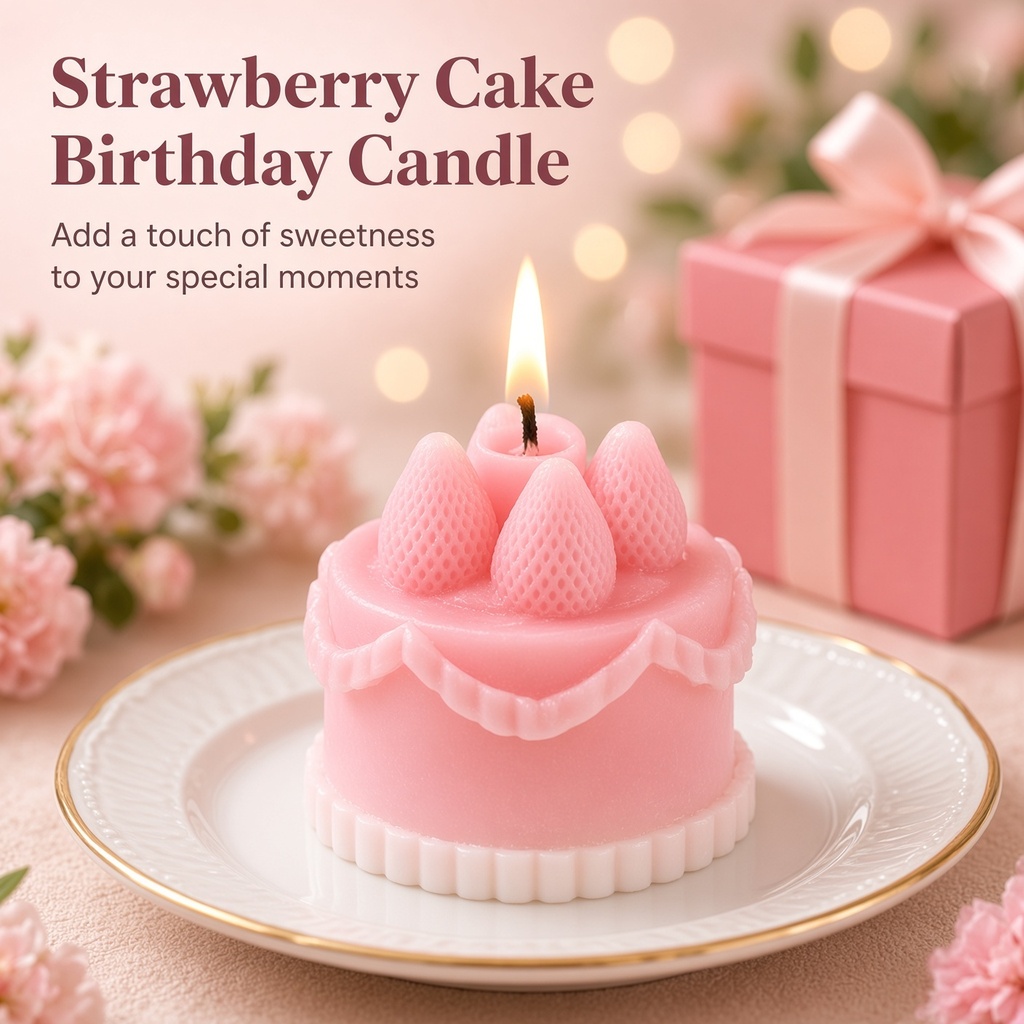 1Pc Cake-Shaped Scented Candle - Candle Souvenir review and price