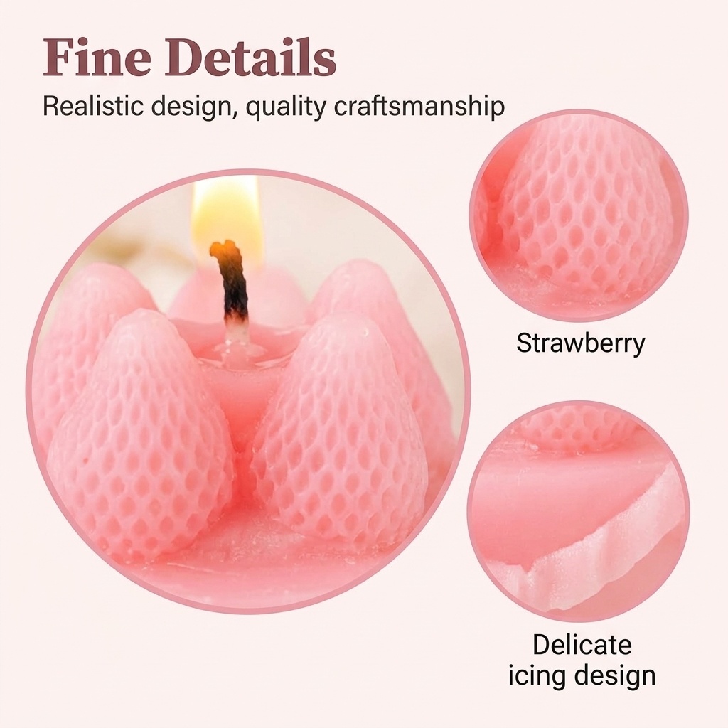 1Pc Cake-Shaped Scented Candle - Candle Souvenir review and price